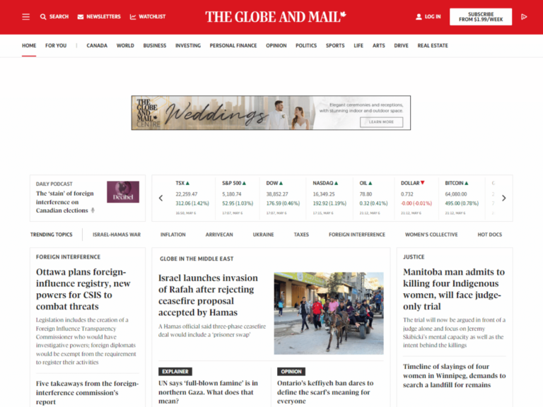 Review theglobeandmail.com guest posts, blog collaboration, backlink exchanges and outreach domain opportunities
