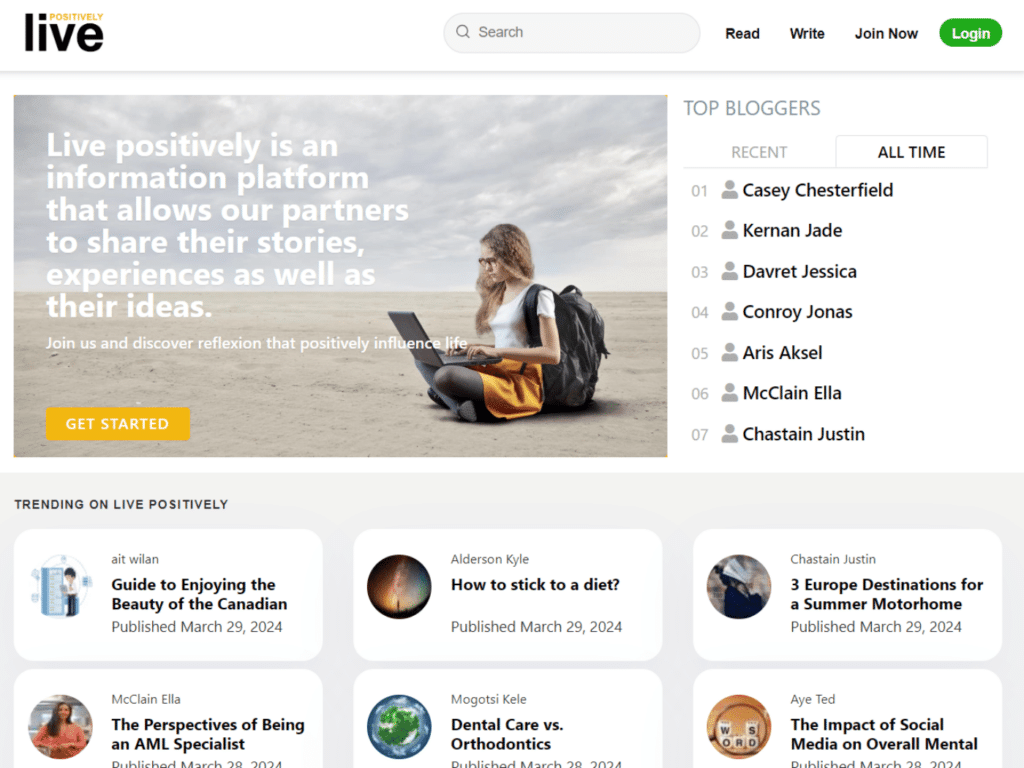 livepositively com website blog guest posts backlinks exchanges collaboration