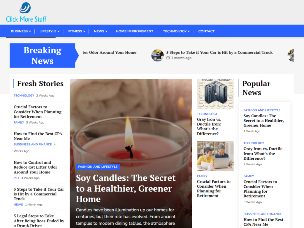 Review clickmorestuff.com website and blog collaboration opportunities, guest posts, backlinks exchanges and outreach options