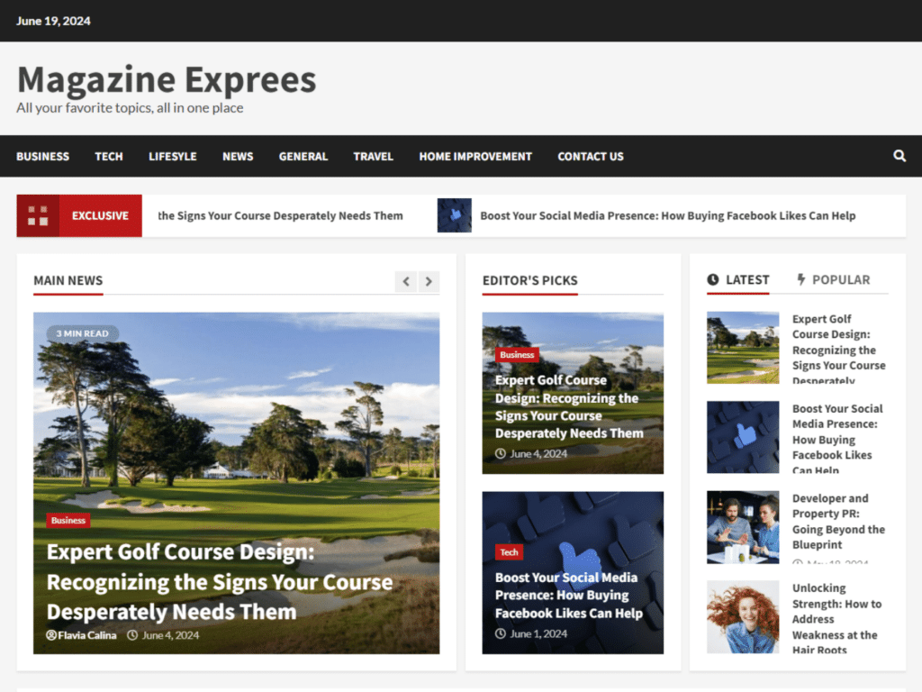 Review magazineexprees.com website & blog collaboration opportunities, guest posts, backlink exchanges and outreach options