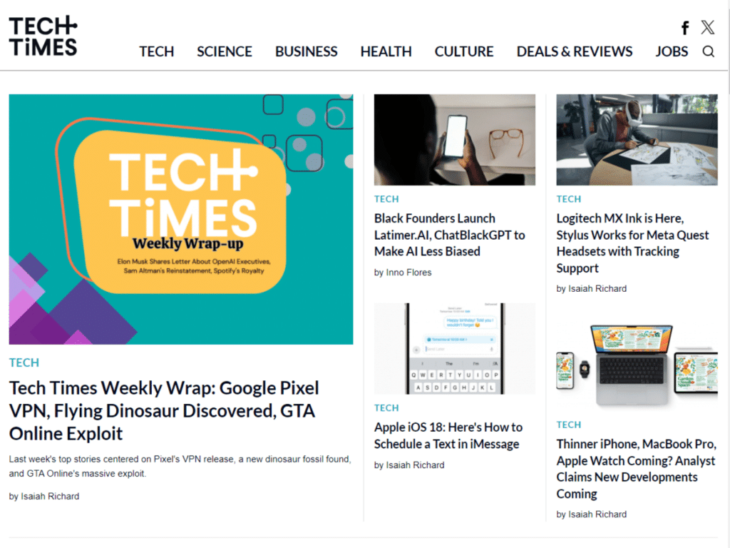Review techtimes.com website & blog collaboration opportunities, guest posts, backlinks exchanges and outreach marketing options