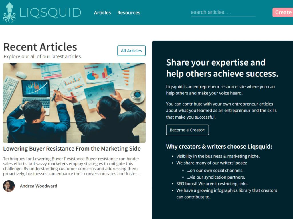 Review liqsquid.com entrepreneurs website & domain collaboration opportunities, guest posts & backlink exchanges opportunities