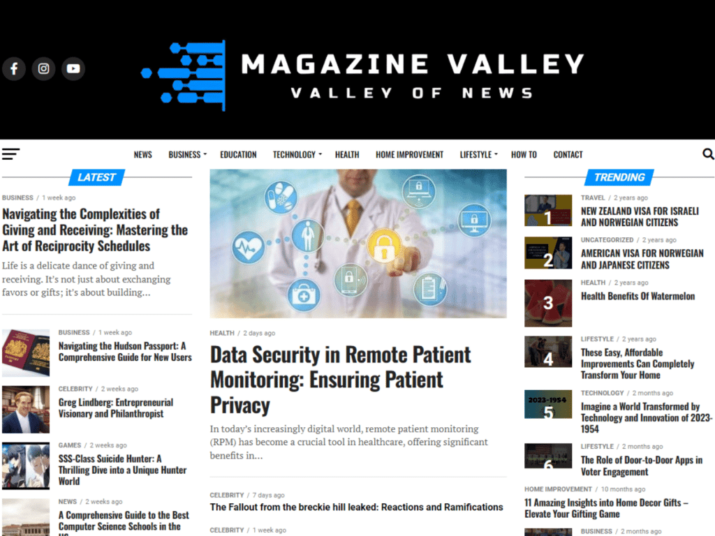 Review magazinevalley.com domain blog collaboration & ads opportunities, guest posts, backlink exchanges and marketing outreach options