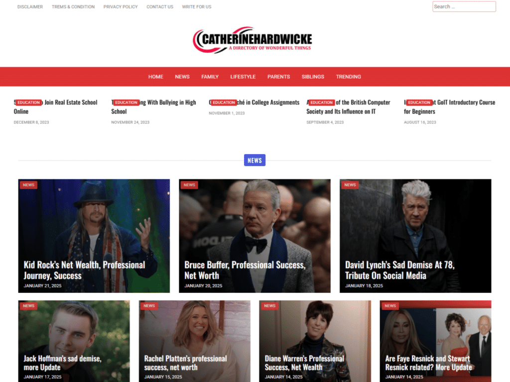 'Review catherinehardwicke.com domain collaboration opportunities, guest posts, backlink exchanges and marketing outreach options