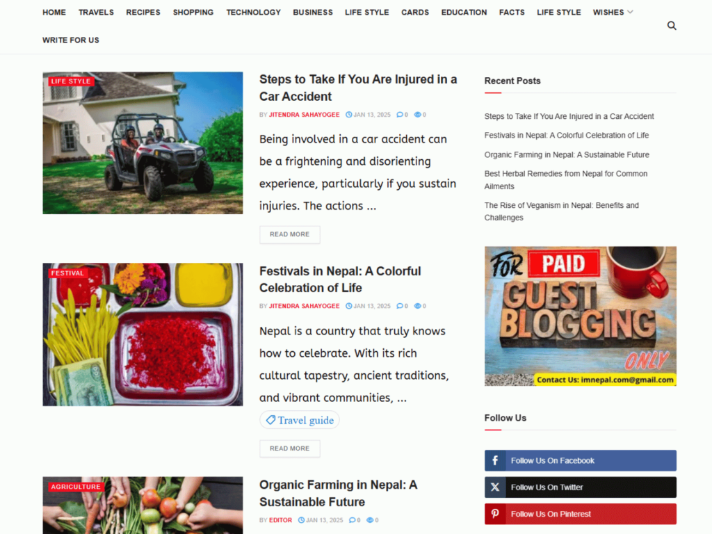 Review imnepal.com domain collaboration opportunities, guest posts, backlink exchanges and marketing outreach options