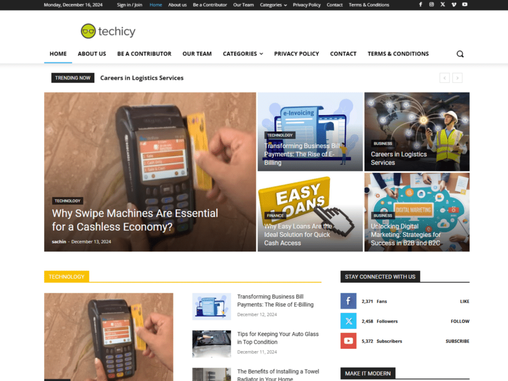 Review techicy.com domain collaboration opportunities, guest posts, backlink exchanges and marketing outreach options