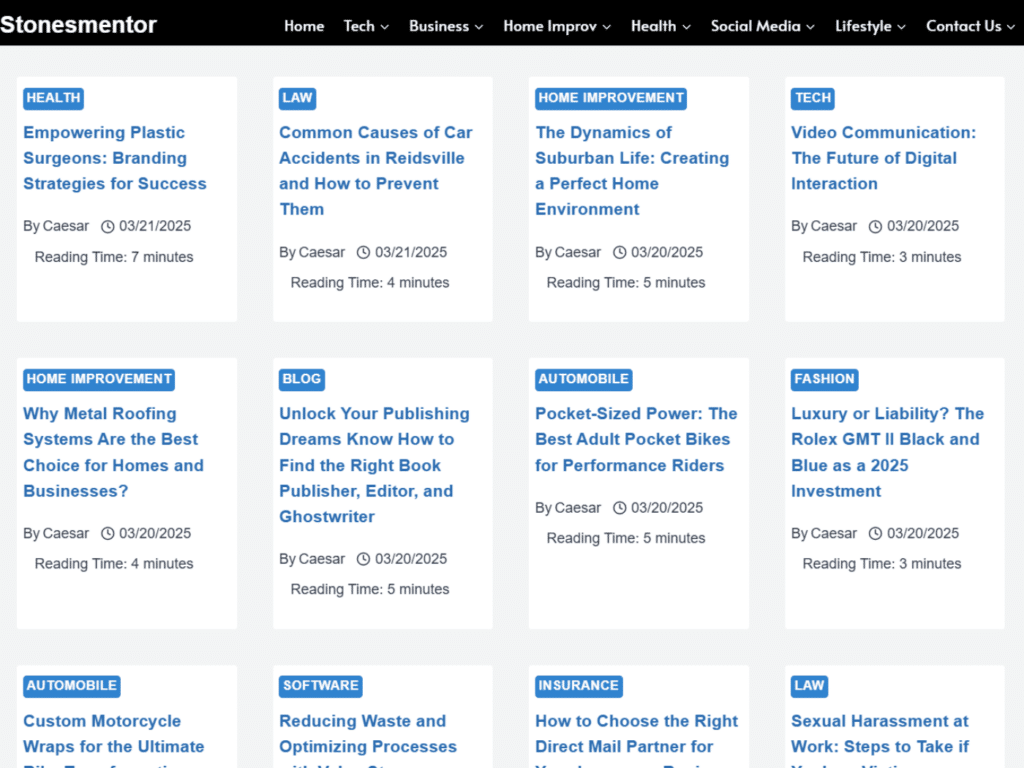 Review stonesmentor.com domain collaboration opportunities, guest posts, backlink exchanges and marketing outreach options