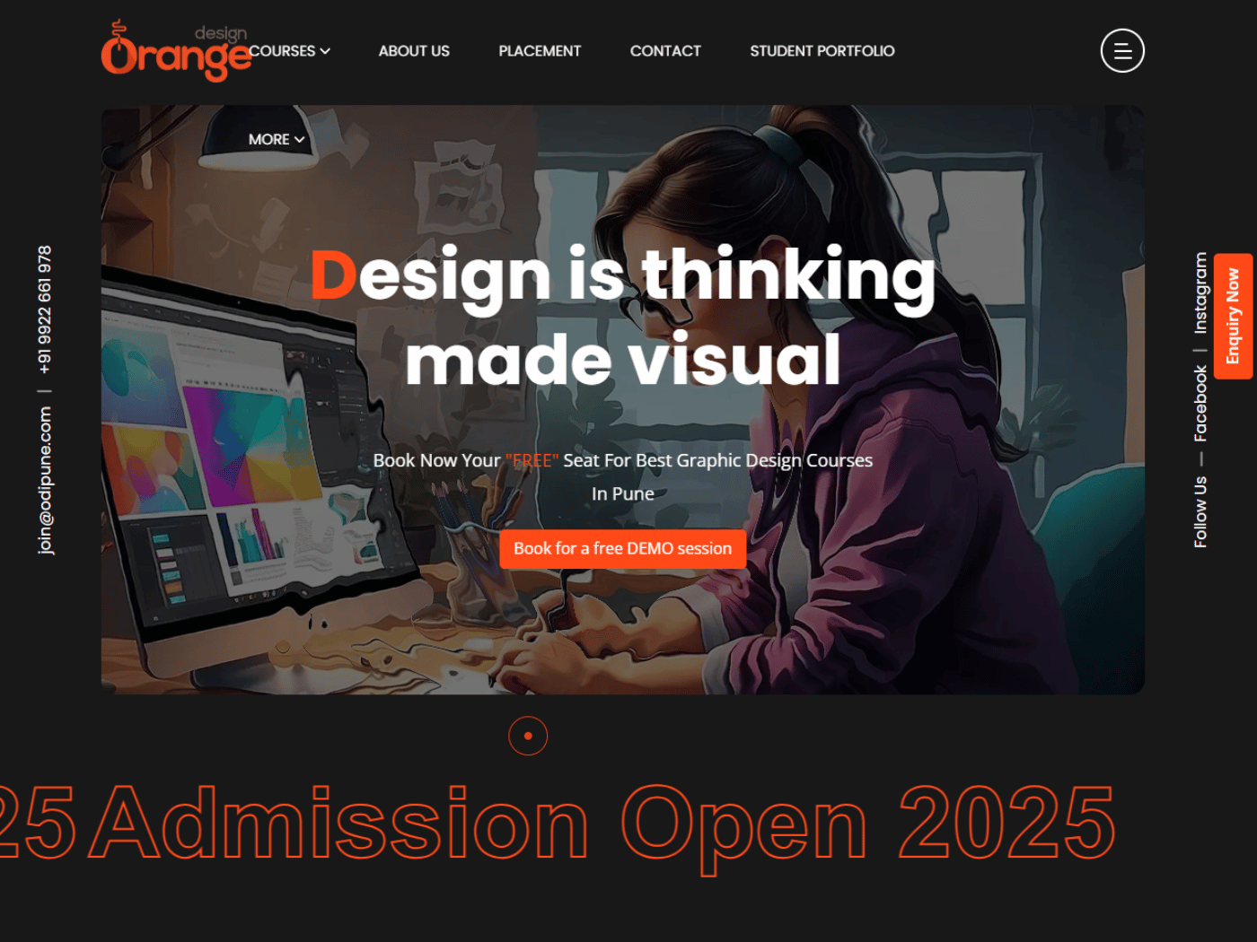 Review orangedesigninstitute.com domain collaboration opportunities, guest posts, backlink exchanges and marketing outreach options Orange Design Institute