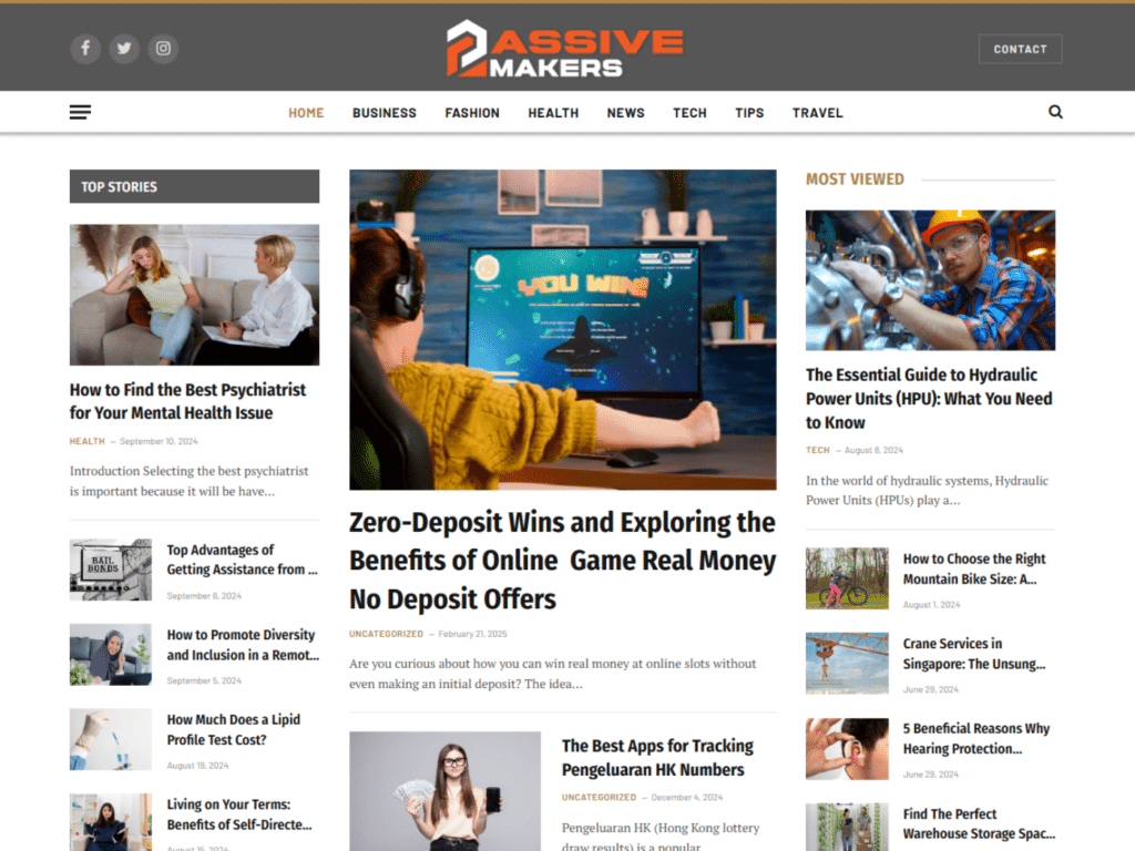 Review passivemakers.com domain collaboration opportunities, guest posts, backlink exchanges and marketing outreach options Passive Makers