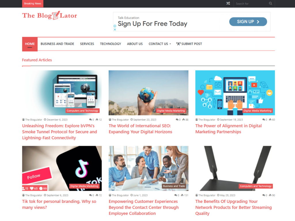 Review theblogulator.com domain collaboration opportunities, guest posts, backlink exchanges and marketing outreach options