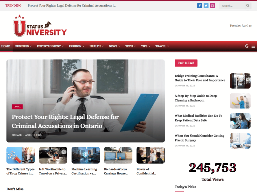 Review statusuniversity.com domain collaboration opportunities, guest posts, backlink exchanges and marketing outreach options